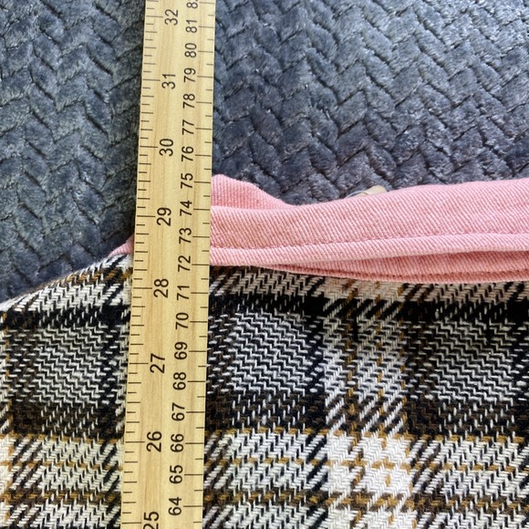 BTFBM Women‎ Long Sleeve Shirts Button Down Plaid Casual Flannel Shirt Size S - Picture 10 of 10